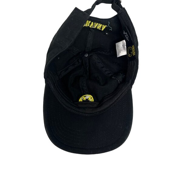 Nirvana Baseball Cap Hat Black Yellow Embroidery Happy Face - Picture 6 of 10